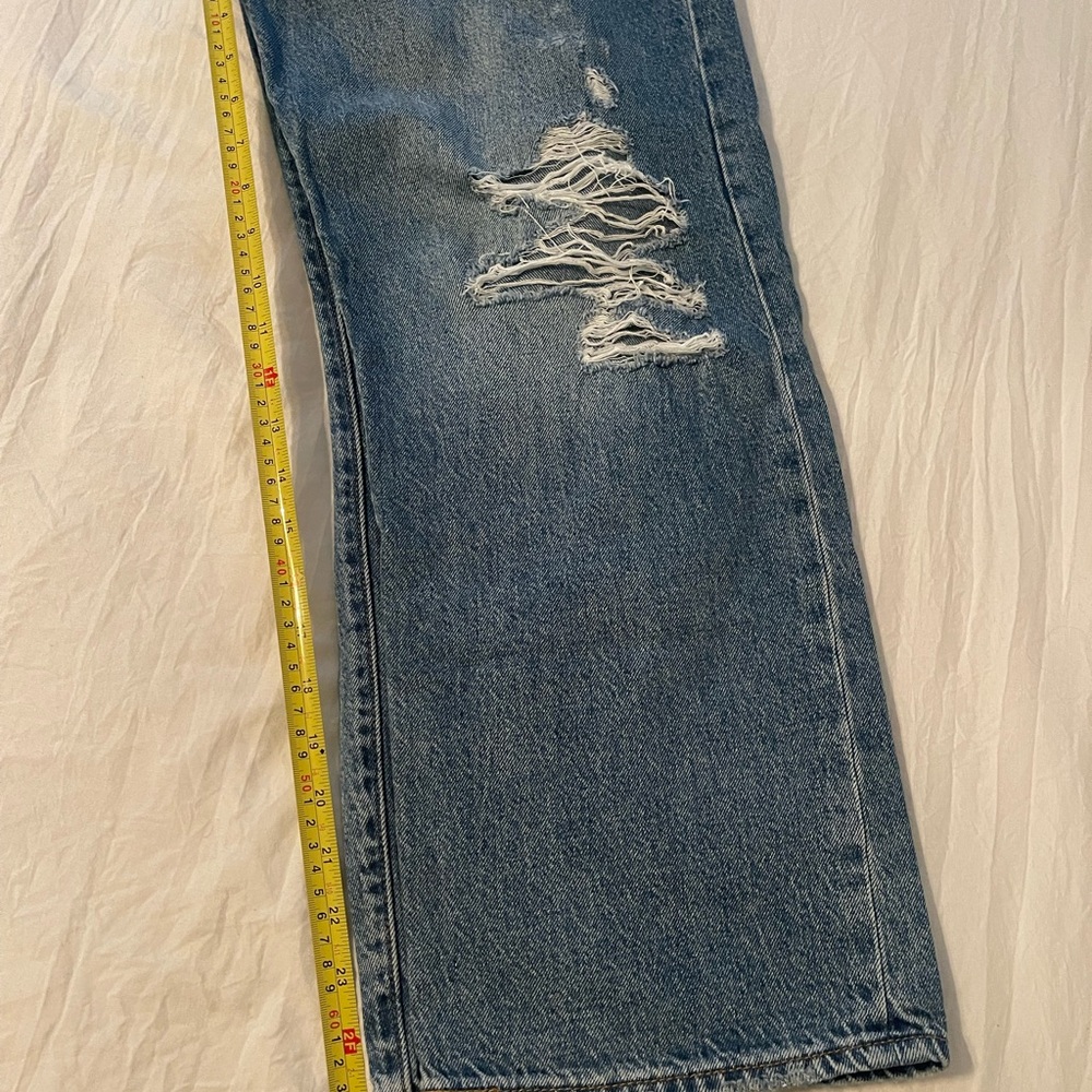 Levi’s Ribcage Straight Rips Jeans 30 - Picture 2 of 4